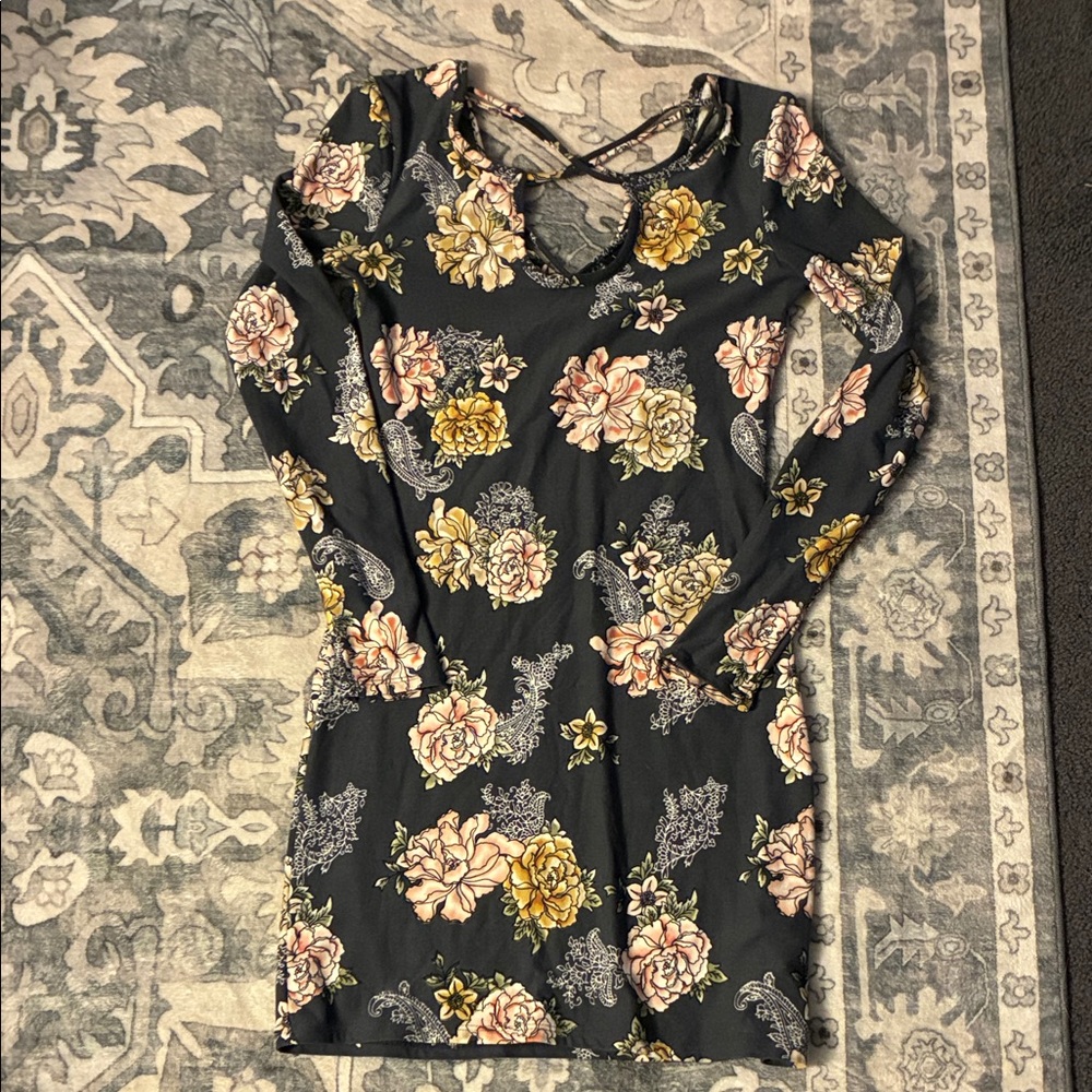 Derek Heart Grey Mini Dress
